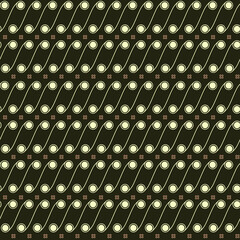 Batik Parang-inspired. Editable seamless pattern.