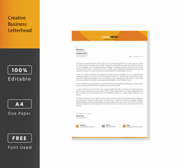Professional & Clean Letterhead Design Template