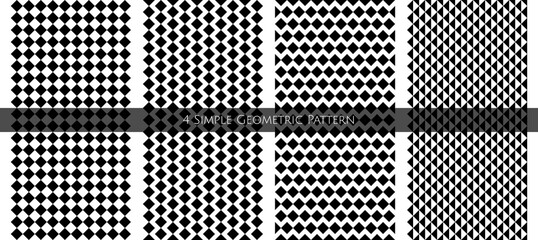 Monochrome bundle vector. Seamless art. Simple background and pattern.