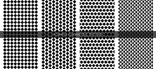 Monochrome bundle vector. Seamless art. Simple background and pattern.
