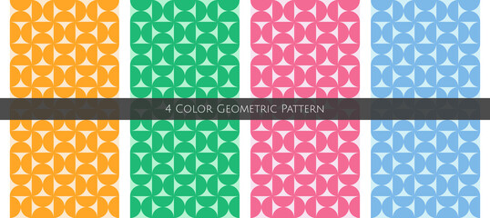 Bundle four colors vector. Seamless design. Simple pattern. Abstract art for background and textile.