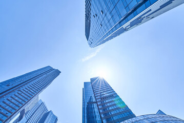 Fototapeta premium High-rise building complex in Chengdu, Sichuan, China
