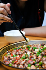 Spicy diced rabbit,Sichuan Cuisine,chinese food