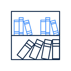 Book download or library icon