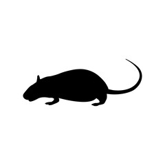 simple mouse logo vector template