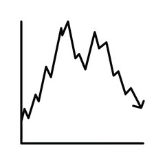 Analytics chart or bar icon