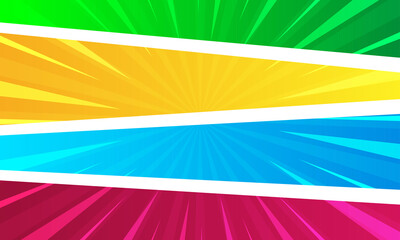 Comic colorful abstract background