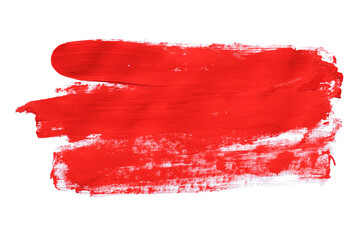 red brush isolated on a white background