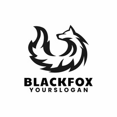 black fox logo design