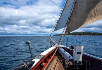 sailing boat in the sea