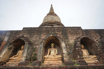 Archaeological and Buddhist sites, historical religious sites, Buddha, temples, ceremonial areas, religious attractions, Buddhist churches, antiques, pagodas, nature and dharma, Buddha statue.