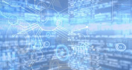 Image of statistics processing over scopes scanning