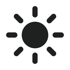 Sun Shine with Solid Icon