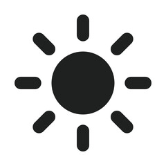 Sun Shine with Solid Icon