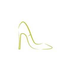 High heels icon logo design