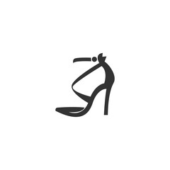High heels icon logo design