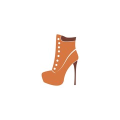 High heels icon logo design