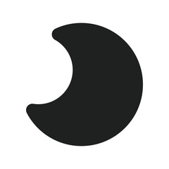 Moon Sign with Solid Icon