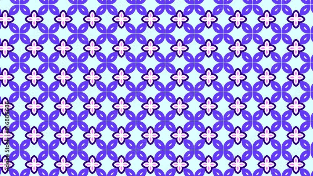 Poster abstract background animation scrolling right intricate detail in aqua and blue. blue seamless geome