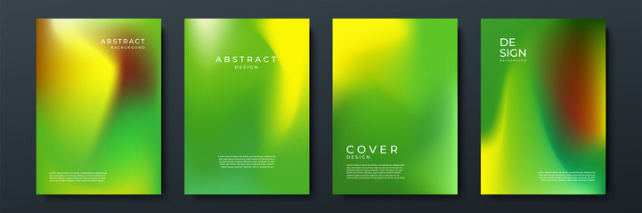 Abstract gradient texture background with dynamic blurred effect. Minimal gradient background with modern trendy green color for presentation design, flyer, social media cover, web banner, tech poster