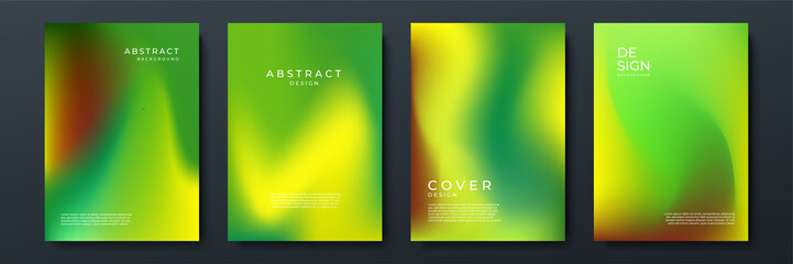 Abstract gradient texture background with dynamic blurred effect. Minimal gradient background with modern trendy green color for presentation design, flyer, social media cover, web banner, tech poster