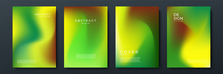 Abstract gradient texture background with dynamic blurred effect. Minimal gradient background with modern trendy green color for presentation design, flyer, social media cover, web banner, tech poster