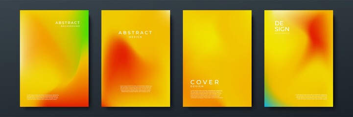 Abstract gradient texture background with dynamic blurred effect. Minimal gradient background with modern orange color for presentation design, flyer, social media cover, web banner, tech poster