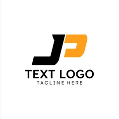 simple jp logotype vector for company