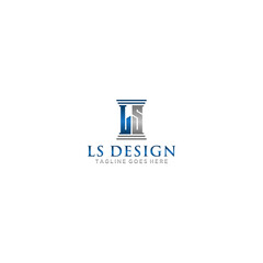 LS Initial Law Firm Logo Sign Design