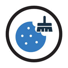 Cached cookies or policy privacy icon