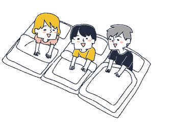 お昼寝やお泊まり会での子どもたちの様子　保育園、幼稚園で伸び伸びと過ごすこども達