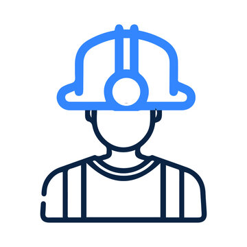recommend clip art: Labor light or mining worker icon