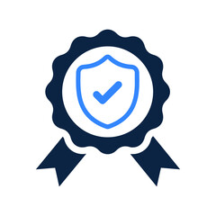Award guarantee policy or security icon