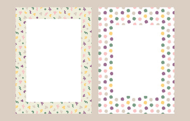 Greeting card templates, minimalist cover design,