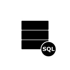 SQL icon isolated on white background
