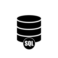 SQL icon isolated on white background