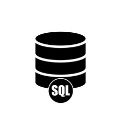 SQL icon isolated on white background