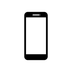 phone vector with blank white screen isolated on white background. eps 10
