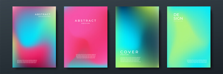 Abstract gradient texture background with dynamic blurred effect. Minimal gradient background with modern trendy fresh color for presentation design, flyer, social media cover, web banner, tech poster