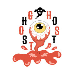 Halloween quotes designed in doodle style in black and orange tones on white background for Halloween themed decorations, t-shirt designs, bag designs, mugs, fabric patterns, t-shirt designs, cards 