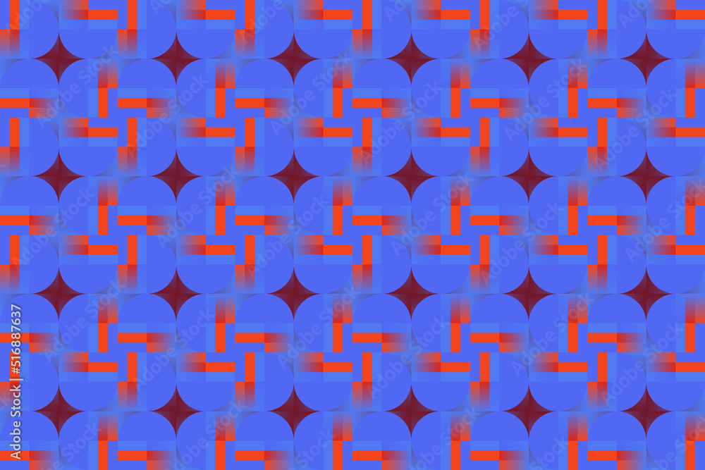 Poster bizarre gradient vector seamless pattern graphics with abstract geometric shapes and geometry forms