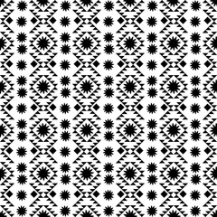 black and white geometric seamless pattern