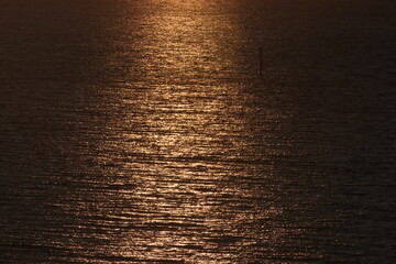 Sunrise reflecting on the sea
