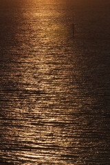 Sunrise reflecting on the sea