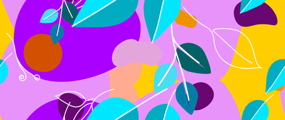 Bold Pattern Tropical Leaf Jungle Modern Motif