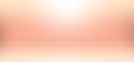 Backdrop empty orange light bright  smooth cement wall room background.blank table studio interiors floor concrete photography.desktop mock up workshop products.blur white food indoor kitchen bar.