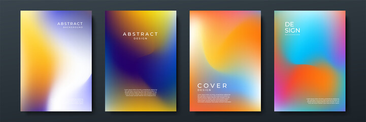 Abstract gradient texture background with dynamic blurred effect. Minimal gradient background with modern trendy fresh color for presentation design, flyer, social media cover, web banner, tech poster