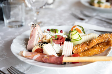 Appetizer on a festive table