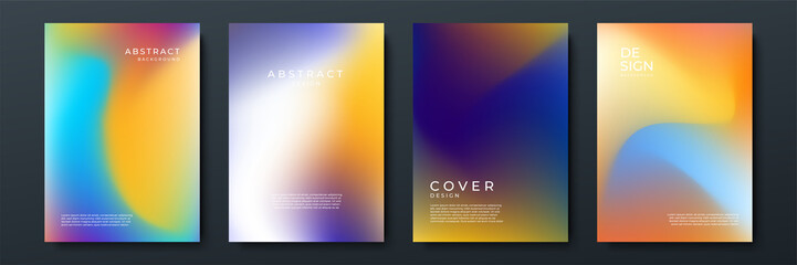 Abstract gradient texture background with dynamic blurred effect. Minimal gradient background with modern trendy fresh color for presentation design, flyer, social media cover, web banner, tech poster