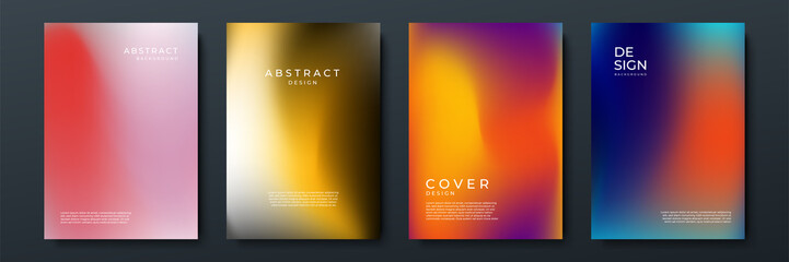 Obraz premium Abstract gradient texture background with dynamic blurred effect. Minimal gradient background with modern trendy fresh color for presentation design, flyer, social media cover, web banner, tech poster